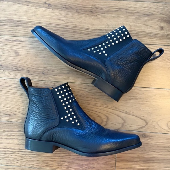 💕x2HP💕Chloe Studded Leather Chelsea black Boots - Picture 5 of 16